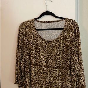 Animal print top
